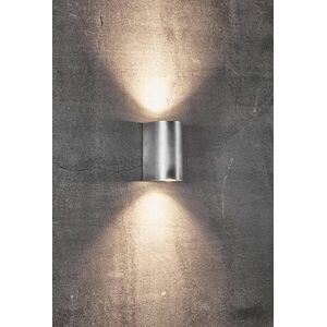 NORDLUX venkovní nástěnné svítidlo Canto Maxi 2 2x28W GU10 galvanizovaná ocel čirá 49721031 obraz