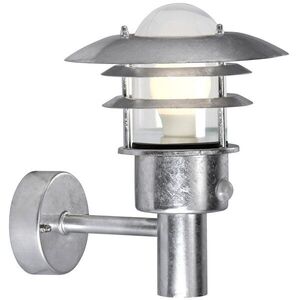 NORDLUX venkovní nástěnné svítidlo se senzorem Lonstrup 22 Sensor galvanizovaná čirá 71432031 obraz