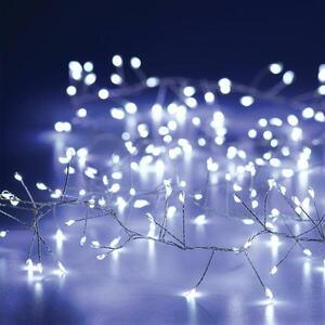 ACA Lighting 300 LED dekorační řetěz, CW, stříbrný měďený kabel, 220-240V + 8 funkcí, IP44, 3m+3m, 6W X063002277 obraz