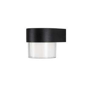 NOVA LUCE venkovní nástěnné svítidlo DARF černý hliník ABS difuzor LED 5W 3000K 100-240V 104st. IP65 světlo dolů 9925665 obraz