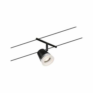 PAULMANN Lankový systém Cone spot GU5, 3 max. 10W 12V černá mat/chrom obraz