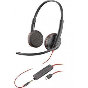 HP Poly Blackwire C3225 Stereo USB-C Headset Sluchátka s 80S04AA obraz