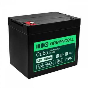 Green Cell AGM VRLA 12V 80Ah bezúdržbová baterie pro AGM12V80AH-H obraz