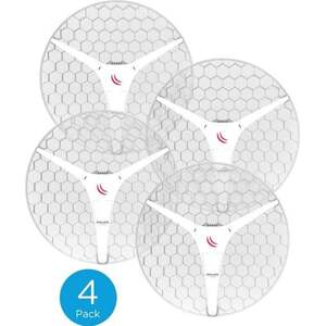 Mikrotik LHG XL 5 ac 4pack (LHG XL 5 ac with 27dBi RBLHGG-5ACD-XL4PACK obraz