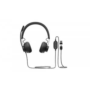 Logitech Zone Wired UC Sluchátka s mikrofonem Kabel Přes 981-000875 obraz