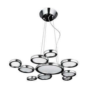 LED Závěsné svítidlo AZzardo Satellite AZ1786 111W 6600lm 3000K 80cm chromové obraz