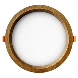APLED LED vestavené svítidlo Rondo Woodline Dub kulaté 206mm 12W Barva světla: Teplá bílá 21264 obraz