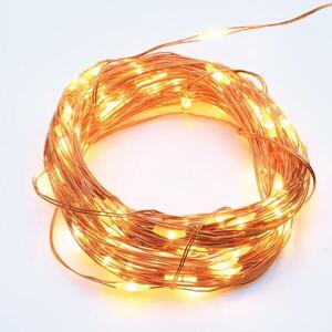ACA Lighting 20 LED dekorační řetěz WW měďený kabel na baterie 2xCR2032 IP20 2m+10cm 1.2W X0120123 obraz