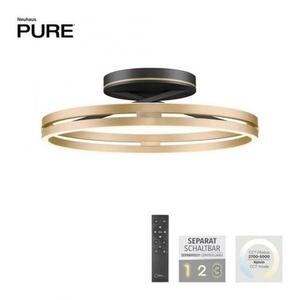 PAUL NEUHAUS Stropní svítidlo PURE Loop LED 7W 2700-5000K + LED 30W 2700-5000K černá/zlatá slonová kost 6552-68 obraz