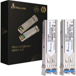 Extralink SFP 1.25G 2-pack | SFP modul | 1, 25Gbps, LC/UPC EX.35887 obraz