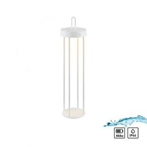 JUST LIGHT LED stolní lampa na baterie bílá 50cm dotykový stmívač IP44 zahradní svítidlo 2700K LD 19301-16 obraz
