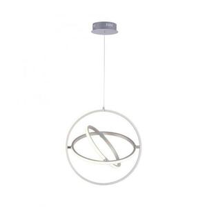 LEUCHTEN DIREKT is JUST LIGHT LED závěsné svítidlo v barvě oceli v moderním designu krokově stmívatelné 2700K obraz