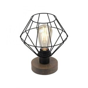 LEUCHTEN DIREKT is JUST LIGHT Stolní lampa, dřevodekor, 1xE27 max. 40 W, do interiéru, dřevodekor+kov, obraz