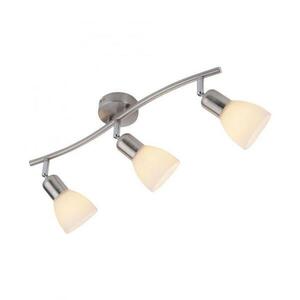 LEUCHTEN DIREKT is JUST LIGHT Stropní svítidlo, barva ocel, 3x E14, skleněné stínidlo, IP20 obraz