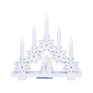 Solight LED vánoční svícen s hvězdami, 30cm, 5x LED, 2x AA 1V265 obraz