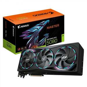 GIGABYTE AORUS GeForce RTX 5080 MASTER 16G NVIDIA GV-N5080AORUS M-16GD obraz