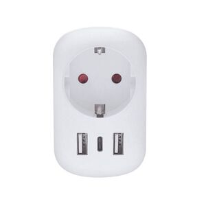 Solight cestovní adaptér s USB A+C 20W PD do Spojených států, typ B PA03USAPD20 obraz