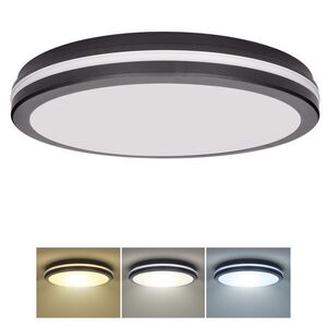 Solight LED osvětlení Gari, 44W, 3960lm, 3CCT, IP65, 40cm, černá WO821-B obraz