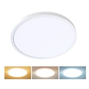 Solight LED stropní osvětlení kulaté, 48W, 4800lm, 3CCT, UGR19 WO28-W obraz