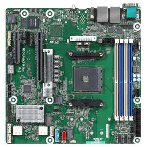 ASRock X570D4U, 1xSKT AM4, AMD Ryzen, X570, SATA, 2xM.2 X570D4U obraz
