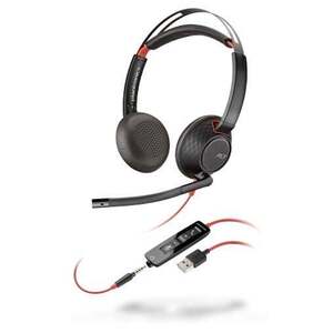 POLY Blackwire 5220 Sluchátka s mikrofonem Kabel Přes 207576-03 obraz
