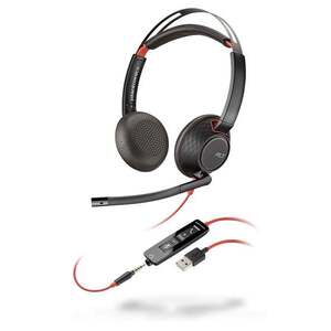 POLY Blackwire C5220 Sluchátka s mikrofonem Kabel Přes 207576-201 obraz