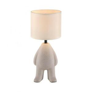 JUST LIGHT stolní lampa béžová stojící postava látkové stínidlo s šňůrový vypínač LD 14191-39 obraz