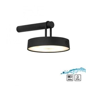 JUST LIGHT LED nástěnné svítidlo na baterie černé stmívatelné dotykem IP44 paměťová funkce 2700K LD 19312-18 obraz