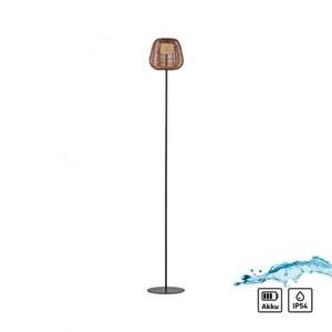 JUST LIGHT LED stojací svítidlo černé na baterie venkovní USB dotykový stmívač 3000K LD 19265-18 obraz