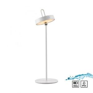 JUST LIGHT LED stolní lampa bílá na baterie dotykový stmívač ochrana proti stříkající vodě USB 2700K LD 19310-16 obraz