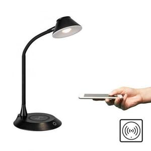 JUST LIGHT LED stolní lampa černá bezdrátové nabíjení telefonu dotykový stmívač nastavitelné 3000K LD 14414-18 obraz