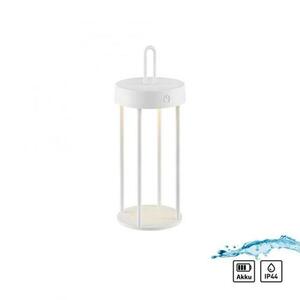 JUST LIGHT LED stolní lampa na baterie bílá 28cm dotykový stmívač IP44 zahradní svítidlo 2700K LD 19300-16 obraz