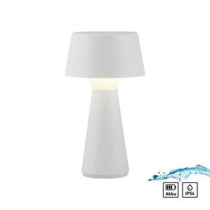 JUST LIGHT LED stolní lampa na baterie bílá dotykový stmívač IP54 USB vnitřní i venkovní použití 3000K LD 19260-16 obraz