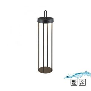 JUST LIGHT LED stolní lampa na baterie černá 50cm dotykový stmívač IP44 zahradní svítidlo 2700K LD 19301-18 obraz
