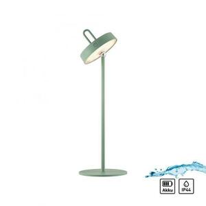 JUST LIGHT LED stolní lampa zelená na baterie dotykový stmívač ochrana proti stříkající vodě USB 2700K LD 19310-43 obraz
