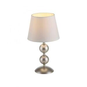 JUST LIGHT stolní lampa krémová bronzová s bílým textilním stínítkem šňůrový vypínač LD 14194-97 obraz