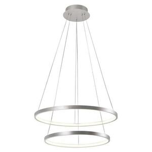 JUST LIGHT LEUCHTEN DIRECT LED závěsné svítidlo, stříbrná, kruhové, průměr 50cm 3000K LD 11525-21 obraz
