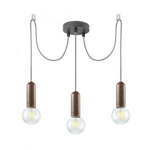 JUST LIGHT LEUCHTEN DIRECT Závěsné svítidlo, 3-ramenné, barva rzi, moderní vintage LD 14776-48 obraz