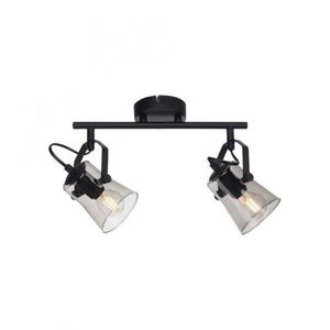 LEUCHTEN DIREKT is JUST LIGHT 2 ramenné stropní svítidlo černá barva otočné v jednoduchém designu LD 15282-18 obraz