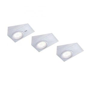 LEUCHTEN DIREKT is JUST LIGHT LED skříňkové svítidlo, ocel, 3-ramenné, klínovité, moderní 3000K 84111-55-3 obraz