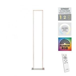 LEUCHTEN DIREKT is JUST LIGHT LED stojací svítidlo stříbrná barva, nožní vypínač, stmívatelné Sidelight RGB Rainbow 2700-5000K LD 14640-55 obraz