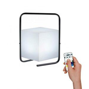 LEUCHTEN DIREKT is JUST LIGHT LED stolní lampa, černá, RGB, bateriové svítidlo, IP44, vč. USB-kabel, dálkový ovladač RGB+3000K obraz