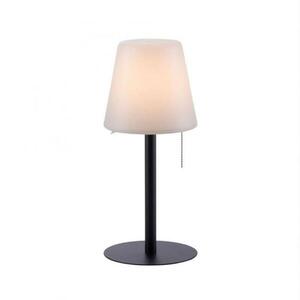LEUCHTEN DIREKT is JUST LIGHT LED stolní lampa, černá, stmívatelné, moderní vč. tahacího vypínače, bateriové, USB napájení 3000K obraz