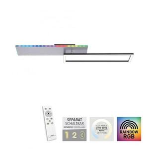 LEUCHTEN DIREKT is JUST LIGHT LED stropní svítidlo hranaté hliník CCT stmívatelné Rainbow RGB 2700-5000K LD 11326-95 obraz