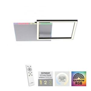 LEUCHTEN DIREKT is JUST LIGHT LED stropní svítidlo hranaté hliník CCT stmívatelné Rainbow RGB 2700-5000K LD 11327-95 obraz