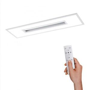 LEUCHTEN DIREKT is JUST LIGHT LED stropní svítidlo hranaté v bílé s nastavitelnou teplotou barvy a dálkovým ovladačem RGB+3000-5000K obraz