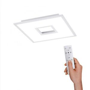 LEUCHTEN DIREKT is JUST LIGHT LED stropní svítidlo v bílé s nastavitelnou barvou světla a dálkovým ovládáním RGB+3000-5000K obraz