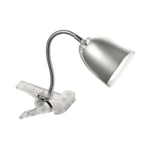 LEUCHTEN DIREKT is JUST LIGHT LED svítidlo se svorkou v oceli s nastavitelnou hlavou a teplou bílou barvou světla vč. šňůrového vypínače 3000K obraz