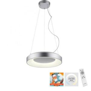 LEUCHTEN DIREKT is JUST LIGHT LED závěsné svítidlo stříbrné ovládané přes aplikaci Tuya stmívatelné RGB+CCT 2700-5000K LD 17075-21 obraz