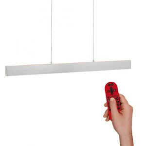LEUCHTEN DIREKT is JUST LIGHT LED závěsné svítidlo, barva ocel, dálkový ovladač, Medion-App MEDION RGB+2700-5000K obraz